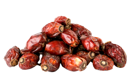 Mežrozītes augļi kaltēti